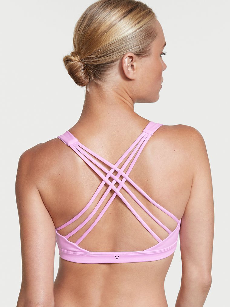 Victoria's Secret Strappy Back Lace Up Sport Bra - Violet Muse –  HIGHSTREET.CO.ZA