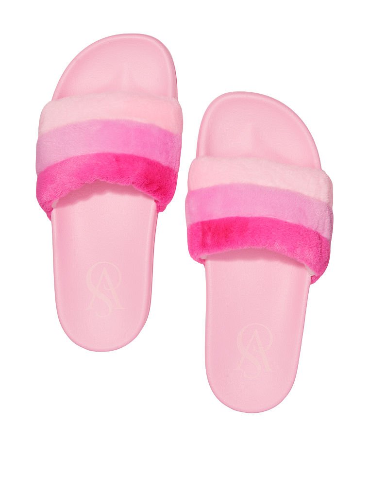 Fur slides sale victoria's secret