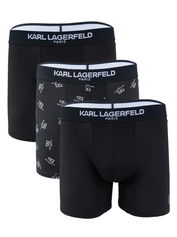 KARL LAGERFELD PARIS 3 Pack Logo Boxer Briefs