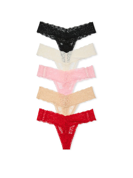 Victoria's Secret 5 Pack Lace Thong