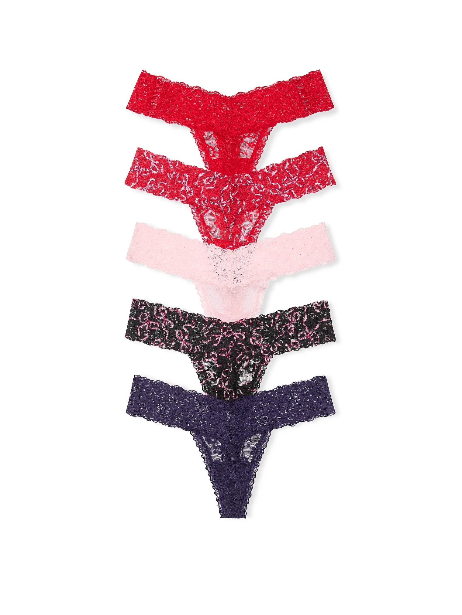 Victoria's Secret 5 Pack Lace Thong