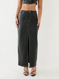 True Religion Faux Leather Maxi Skirt