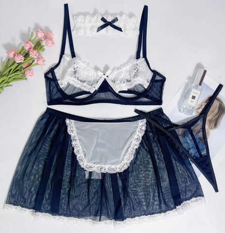 KAAL French Maid Cosplay Lingerie Set