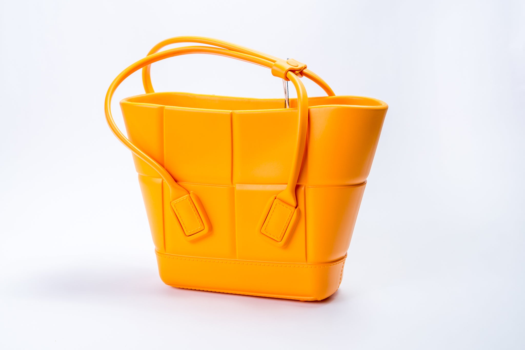 Bottega Veneta Arco Rubber Bag | Tangerine