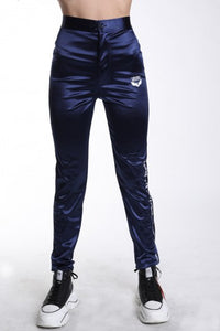 770 Satin tailored pants - Satin Navy