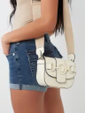 True Religion Horseshoe Buckle Crossbody Bag - Ivory